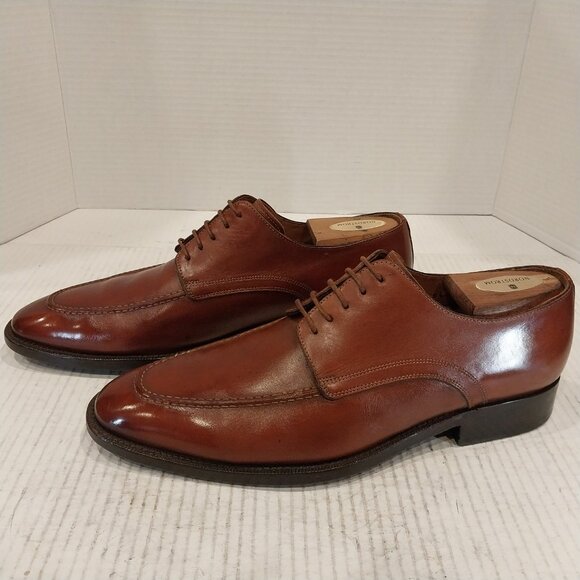 SANTONI men\'s size 8.5 D brown Derby. main image 6